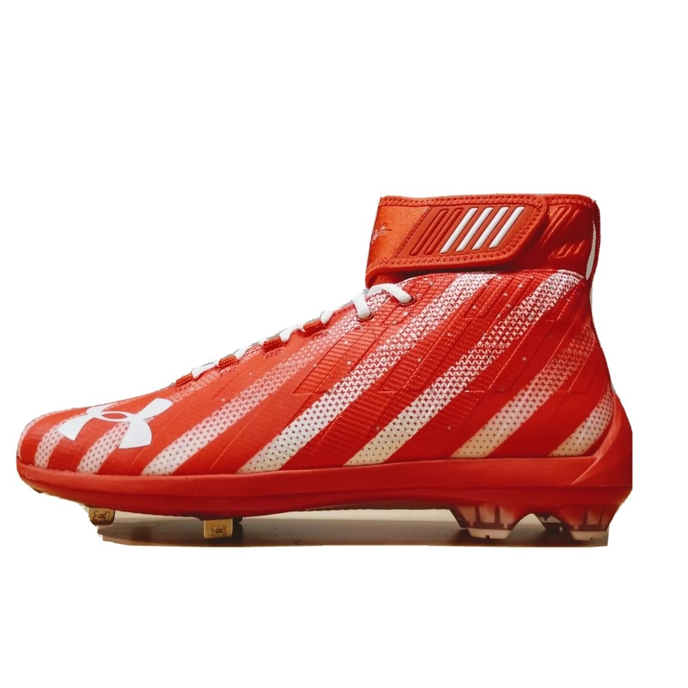 RARE Under Armour Harper Two Mid ST LE USA Baseball Cleats Size 16 1301957-614